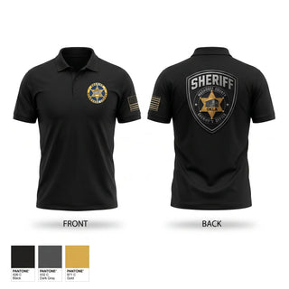 Short Sleeve Performance Polo, Muskogee county sheriff, Police, Teamtime, Team time, sublimation, custom sports apparel, team uniforms, spirit wear, spiritwear, sports uniforms, custom shirts, team store, custom team store, fundraiser sports, apparel fundraiser