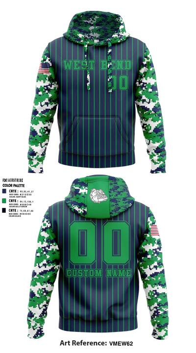 West Bend 9U Bulldogs Hoodie - 5