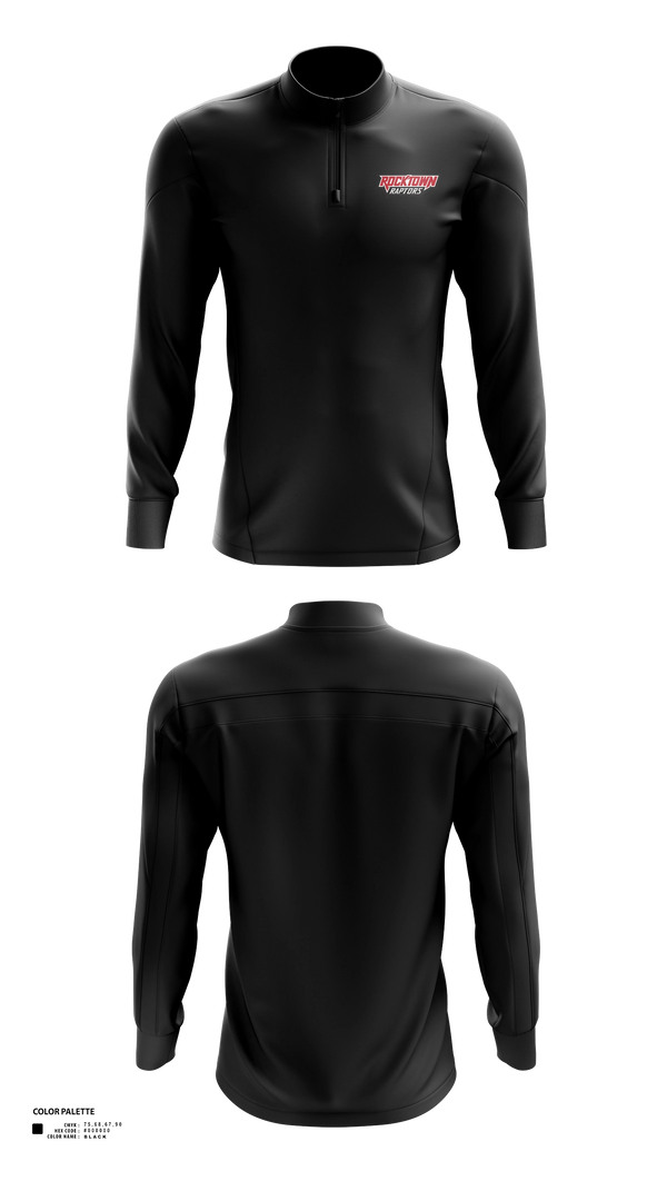 Quarter Zip Jacket, Rocktown High School Basketball, Men's Basketball, Teamtime, Team time, sublimation, custom sports apparel, team uniforms, spirit wear, spiritwear, sports uniforms, custom shirts, team store, custom team store, fundraiser sports, apparel fundraiser