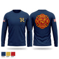 Runge Volunteer Fire Department 97561040 Long Sleeve Performance Shirt - 1
