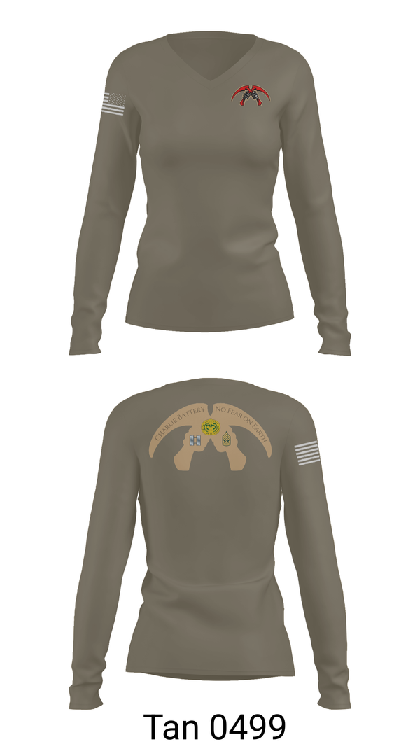Womens Long Sleeve Vneck Shirt, Cronos, Army, Teamtime, Team time, sublimation, custom sports apparel, team uniforms, spirit wear, spiritwear, sports uniforms, custom shirts, team store, custom team store, fundraiser sports, apparel fundraiser