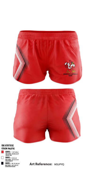 Adamsville Cardinals Cheer 29243302 Women's Shorts - 1