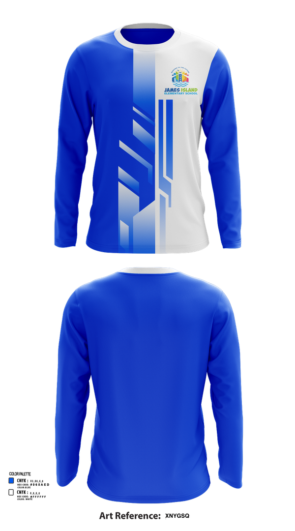 Long Sleeve Performance Shirt, James Island Elementary School, Spirit Store, Teamtime, Team time, sublimation, custom sports apparel, team uniforms, spirit wear, spiritwear, sports uniforms, custom shirts, team store, custom team store, fundraiser sports, apparel fundraiser