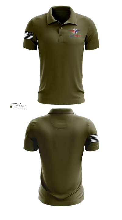 EAGLEMED 76763196 Short Sleeve Performance Polo - 10