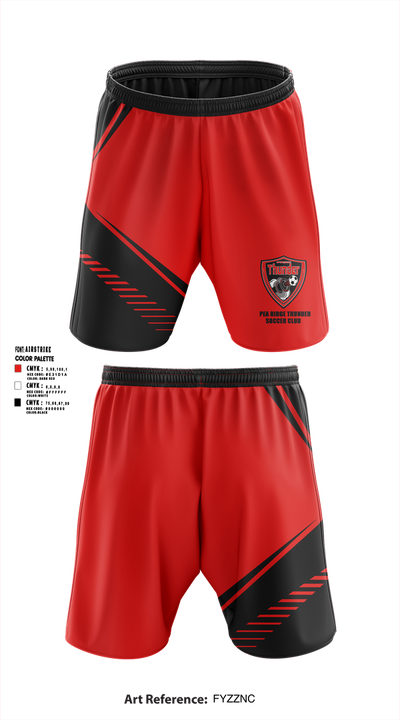 Pea Ridge Thunder Soccer Club 93698978 Athletic Shorts With Pockets - 1