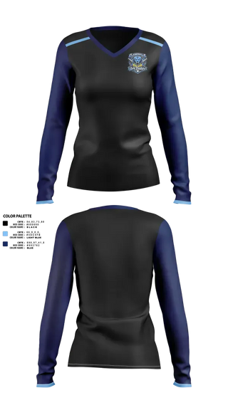Womens Long Sleeve Vneck Shirt, Clarksville Lady Panters, Softball, Teamtime, Team time, sublimation, custom sports apparel, team uniforms, spirit wear, spiritwear, sports uniforms, custom shirts, team store, custom team store, fundraiser sports, apparel fundraiser