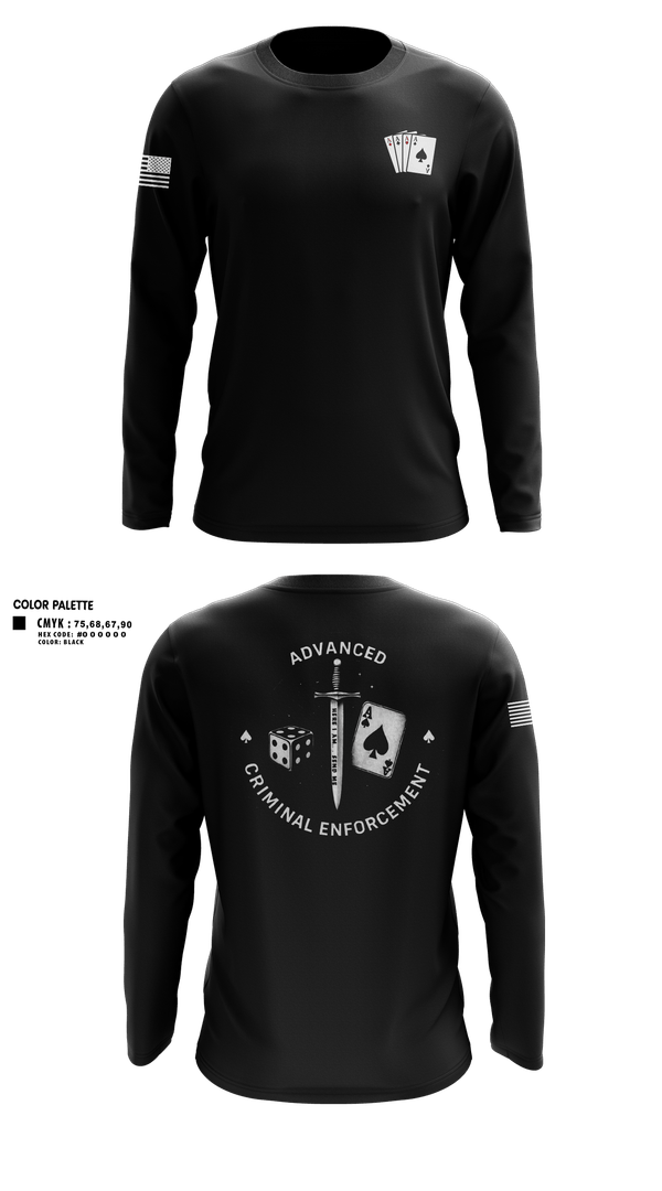 Long Sleeve Performance Shirt, ACE, Police, Teamtime, Team time, sublimation, custom sports apparel, team uniforms, spirit wear, spiritwear, sports uniforms, custom shirts, team store, custom team store, fundraiser sports, apparel fundraiser