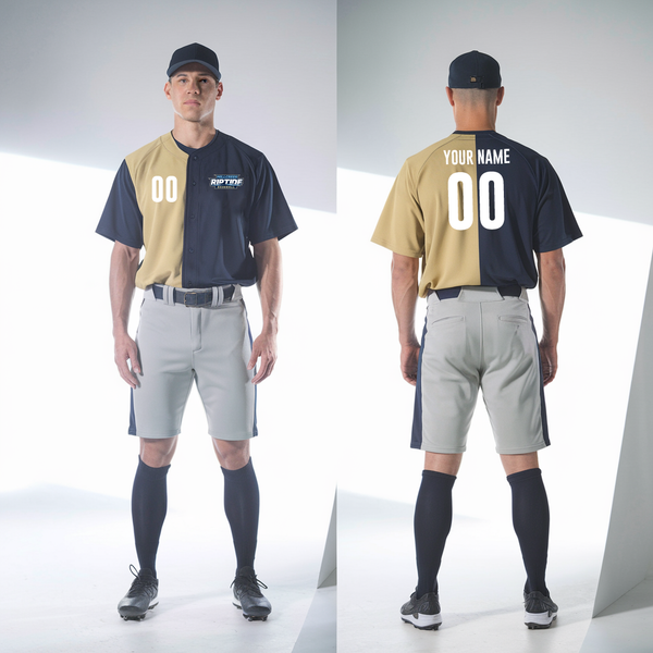 Full Button Baseball Jersey, Millcreek Riptide, Baseball, Teamtime, Team time, sublimation, custom sports apparel, team uniforms, spirit wear, spiritwear, sports uniforms, custom shirts, team store, custom team store, fundraiser sports, apparel fundraiser