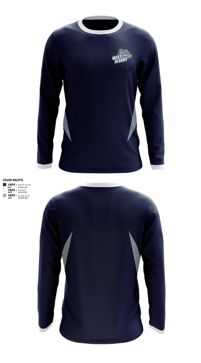 West Albany Bulldogs 38945796 Long Sleeve Performance Shirt 2