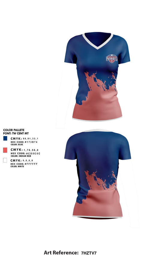 Womens Short Sleeve Vneck Shirt, BP Patriots Golf, Golf, Teamtime, Team time, sublimation, custom sports apparel, team uniforms, spirit wear, spiritwear, sports uniforms, custom shirts, team store, custom team store, fundraiser sports, apparel fundraiser