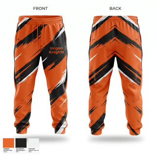 Sweatpants, Irrigon Knights, Wrestling, Teamtime, Team time, sublimation, custom sports apparel, team uniforms, spirit wear, spiritwear, sports uniforms, custom shirts, team store, custom team store, fundraiser sports, apparel fundraiser