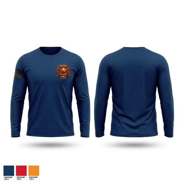 Long Sleeve Performance Shirt, Sayre Fire & Rescue, Fire Department, Teamtime, Team time, sublimation, custom sports apparel, team uniforms, spirit wear, spiritwear, sports uniforms, custom shirts, team store, custom team store, fundraiser sports, apparel fundraiser
