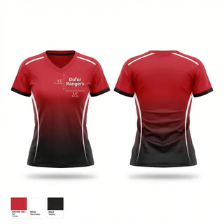 Womens Short Sleeve Vneck Shirt, Dufur Rangers, , Teamtime, Team time, sublimation, custom sports apparel, team uniforms, spirit wear, spiritwear, sports uniforms, custom shirts, team store, custom team store, fundraiser sports, apparel fundraiser