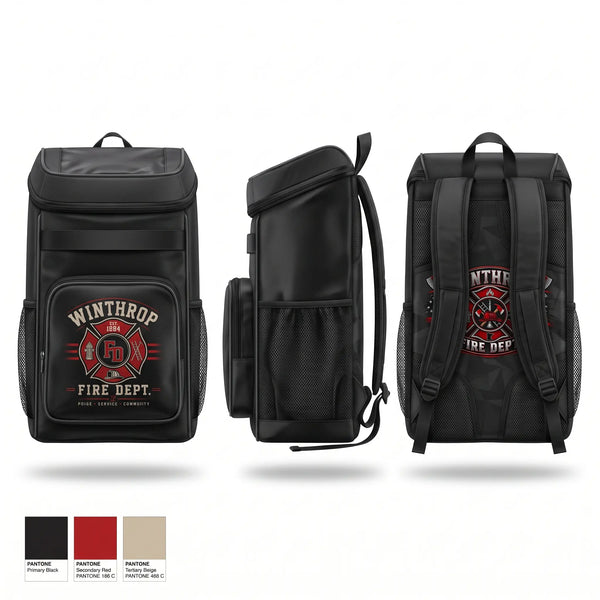 Gear Bag, Winthrop Fire Department, Fire Department, Teamtime, Team time, sublimation, custom sports apparel, team uniforms, spirit wear, spiritwear, sports uniforms, custom shirts, team store, custom team store, fundraiser sports, apparel fundraiser