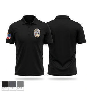 Short Sleeve Performance Polo, Eldridge Police Department, Police, Teamtime, Team time, sublimation, custom sports apparel, team uniforms, spirit wear, spiritwear, sports uniforms, custom shirts, team store, custom team store, fundraiser sports, apparel fundraiser