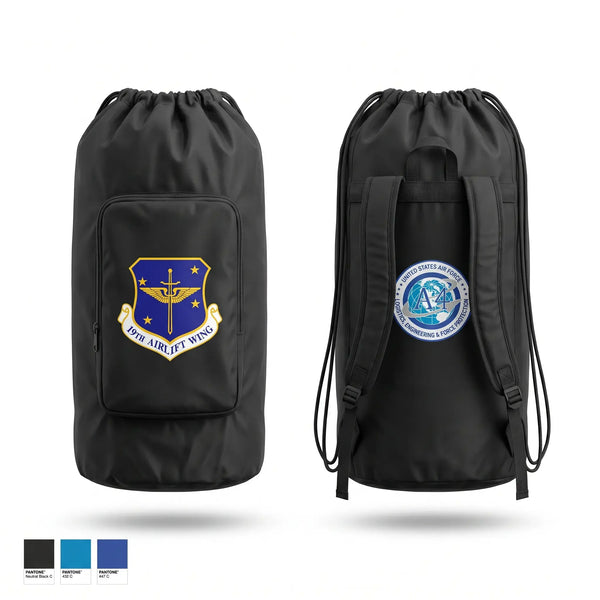Gear Bag, 19th Airlift Wing, Air Force, Teamtime, Team time, sublimation, custom sports apparel, team uniforms, spirit wear, spiritwear, sports uniforms, custom shirts, team store, custom team store, fundraiser sports, apparel fundraiser
