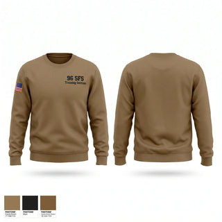 Crew Neck Sweatshirt, 96 SFS Training Section, Air Force, Teamtime, Team time, sublimation, custom sports apparel, team uniforms, spirit wear, spiritwear, sports uniforms, custom shirts, team store, custom team store, fundraiser sports, apparel fundraiser