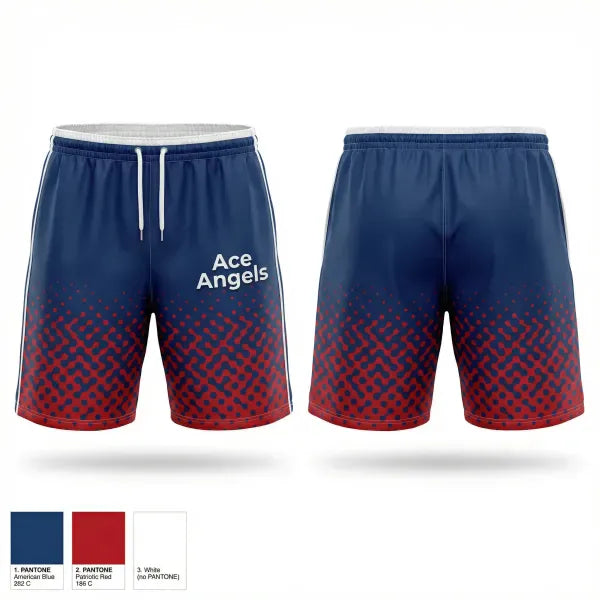 Athletic Shorts With Pockets, Ace Angels, Women's Volleyball, Teamtime, Team time, sublimation, custom sports apparel, team uniforms, spirit wear, spiritwear, sports uniforms, custom shirts, team store, custom team store, fundraiser sports, apparel fundraiser