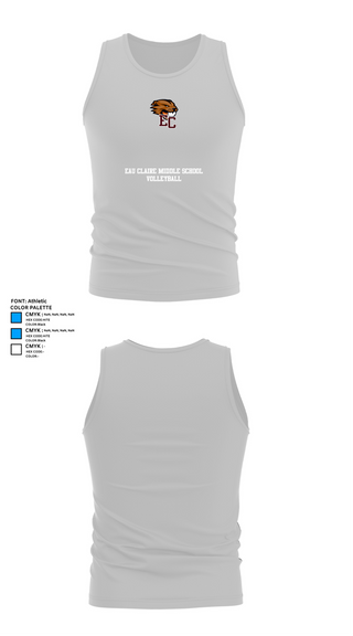 Tank Top, Eau Claire Middle School Volleyball, Women's Volleyball, Teamtime, Team time, sublimation, custom sports apparel, team uniforms, spirit wear, spiritwear, sports uniforms, custom shirts, team store, custom team store, fundraiser sports, apparel fundraiser