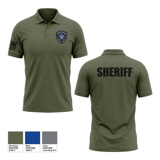 Short Sleeve Performance Polo, Johnson County Sheriff office Texas, Police, Teamtime, Team time, sublimation, custom sports apparel, team uniforms, spirit wear, spiritwear, sports uniforms, custom shirts, team store, custom team store, fundraiser sports, apparel fundraiser