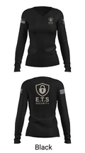 ETS 42970473 Women's Long Sleeve V-neck Shirt - 35