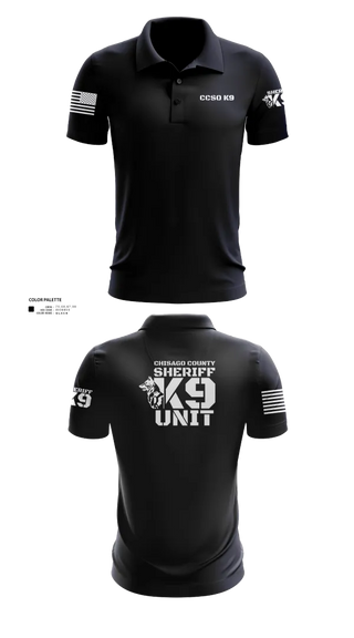 Short Sleeve Performance Polo, Chisago County K9 Unit, , Teamtime, Team time, sublimation, custom sports apparel, team uniforms, spirit wear, spiritwear, sports uniforms, custom shirts, team store, custom team store, fundraiser sports, apparel fundraiser