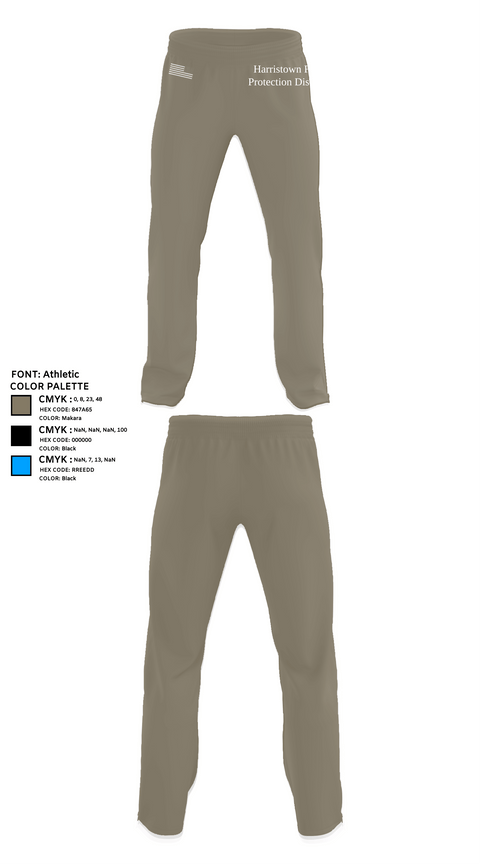Sweatpants, Harristown Fire Protection District, Fire Department, Teamtime, Team time, sublimation, custom sports apparel, team uniforms, spirit wear, spiritwear, sports uniforms, custom shirts, team store, custom team store, fundraiser sports, apparel fundraiser