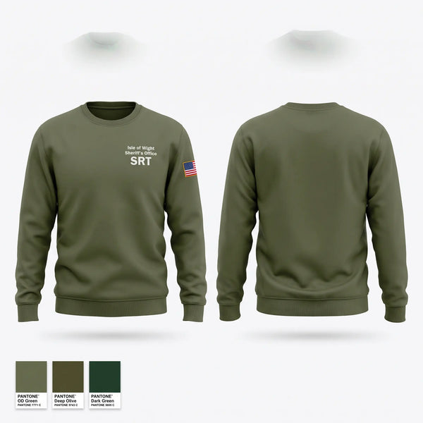 Crew Neck Sweatshirt, Isle of Wight Sheriff’s Office SRT, Police, Teamtime, Team time, sublimation, custom sports apparel, team uniforms, spirit wear, spiritwear, sports uniforms, custom shirts, team store, custom team store, fundraiser sports, apparel fundraiser