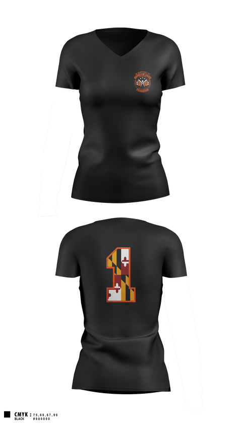 Women's Short Sleeve Vneck Shirt, Bikers For Cause Foundation, , Teamtime, Team time, sublimation, custom sports apparel, team uniforms, spirit wear, spiritwear, sports uniforms, custom shirts, team store, custom team store, fundraiser sports, apparel fundraiser