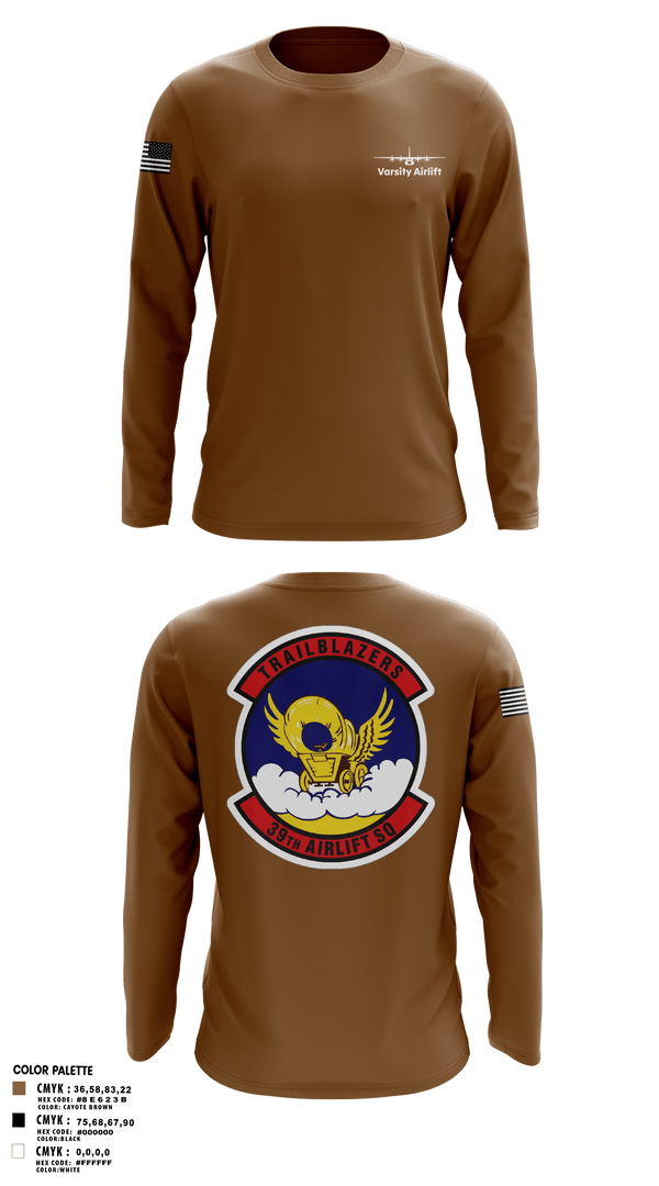 Long Sleeve Performance Shirt, 39th AS, Air Force, Teamtime, Team time, sublimation, custom sports apparel, team uniforms, spirit wear, spiritwear, sports uniforms, custom shirts, team store, custom team store, fundraiser sports, apparel fundraiser