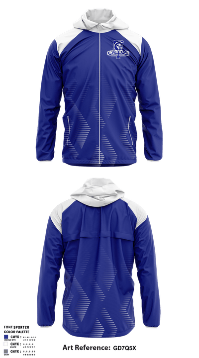 Orland Jr Trojans Cheer 6207473 Windbreaker - 5