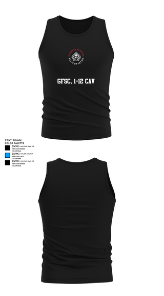 Tank Top, GFSC, 1-12 CAV, , Teamtime, Team time, sublimation, custom sports apparel, team uniforms, spirit wear, spiritwear, sports uniforms, custom shirts, team store, custom team store, fundraiser sports, apparel fundraiser