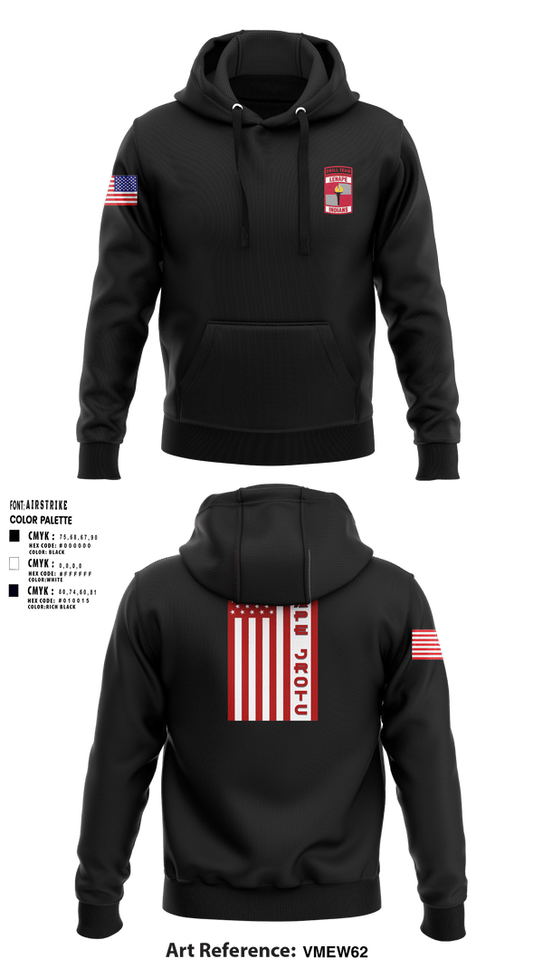 Hoodie, Lenape High School Army JROTC, , Teamtime, Team time, sublimation, custom sports apparel, team uniforms, spirit wear, spiritwear, sports uniforms, custom shirts, team store, custom team store, fundraiser sports, apparel fundraiser