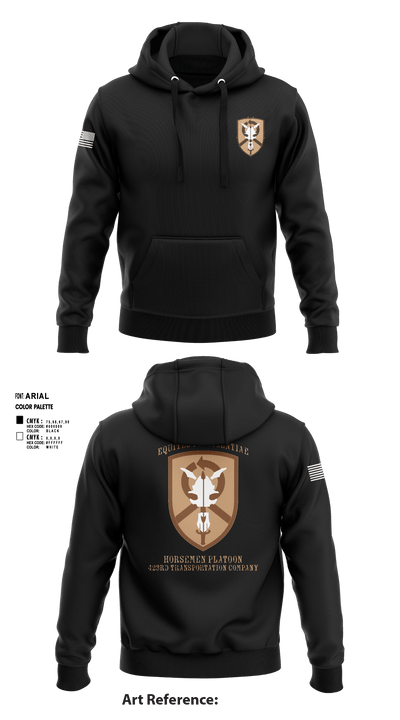 1st Platoon, 423 TC 69151656 Hoodie - 1