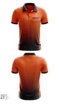 Orange 12763920 Short Sleeve Performance Polo - 1