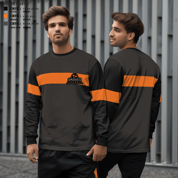 Long Sleeve Performance Shirt, Smokies, Football, Teamtime, Team time, sublimation, custom sports apparel, team uniforms, spirit wear, spiritwear, sports uniforms, custom shirts, team store, custom team store, fundraiser sports, apparel fundraiser