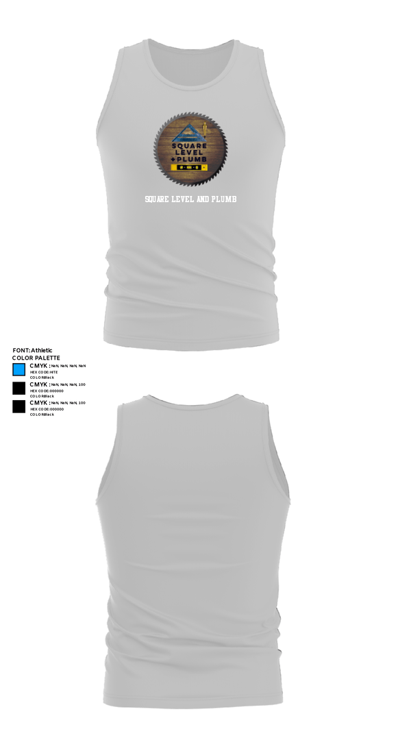 Tank Top, Square Level and Plumb, , Teamtime, Team time, sublimation, custom sports apparel, team uniforms, spirit wear, spiritwear, sports uniforms, custom shirts, team store, custom team store, fundraiser sports, apparel fundraiser