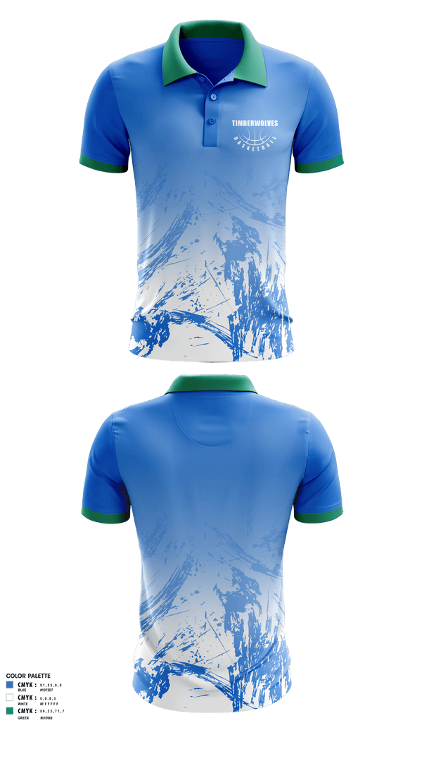 Short Sleeve Performance Polo, Timberwolves, Men's Basketball, Teamtime, Team time, sublimation, custom sports apparel, team uniforms, spirit wear, spiritwear, sports uniforms, custom shirts, team store, custom team store, fundraiser sports, apparel fundraiser