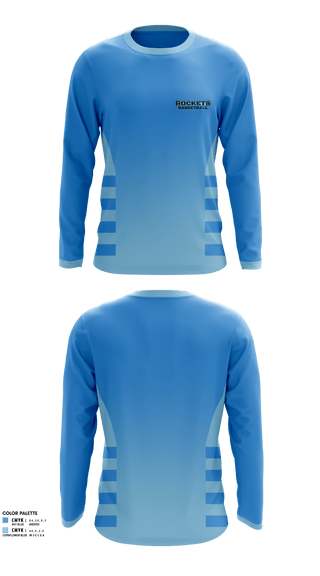 Long Sleeve Performance Shirt, Rockets, Men's Basketball, Teamtime, Team time, sublimation, custom sports apparel, team uniforms, spirit wear, spiritwear, sports uniforms, custom shirts, team store, custom team store, fundraiser sports, apparel fundraiser