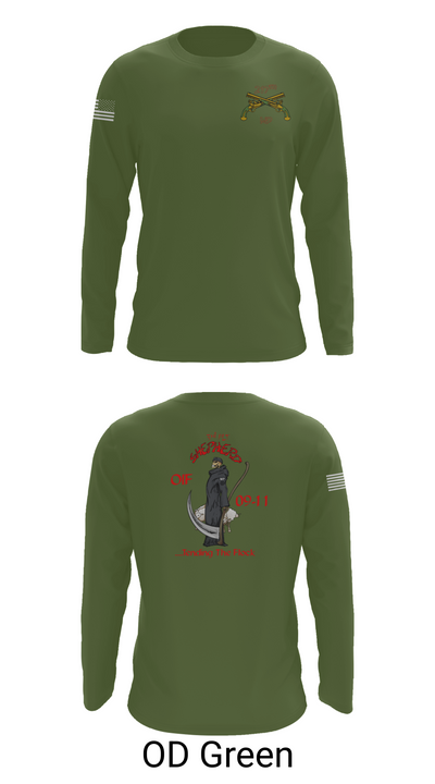 217th MP CO 3rd platoon Iraq 09-10 88609784 Long Sleeve Performance Shirt 46