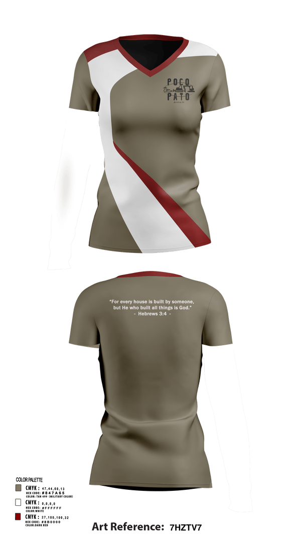 Women's Short Sleeve Vneck Shirt, Poco Pato, , Teamtime, Team time, sublimation, custom sports apparel, team uniforms, spirit wear, spiritwear, sports uniforms, custom shirts, team store, custom team store, fundraiser sports, apparel fundraiser