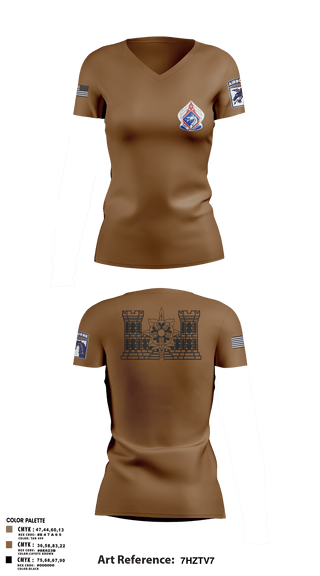 Women's Short Sleeve Vneck Shirt, XVIII ABN G2, Army, Teamtime, Team time, sublimation, custom sports apparel, team uniforms, spirit wear, spiritwear, sports uniforms, custom shirts, team store, custom team store, fundraiser sports, apparel fundraiser