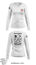 615TH ECC 10349105 Women's Long Sleeve V-neck Shirt - 5
