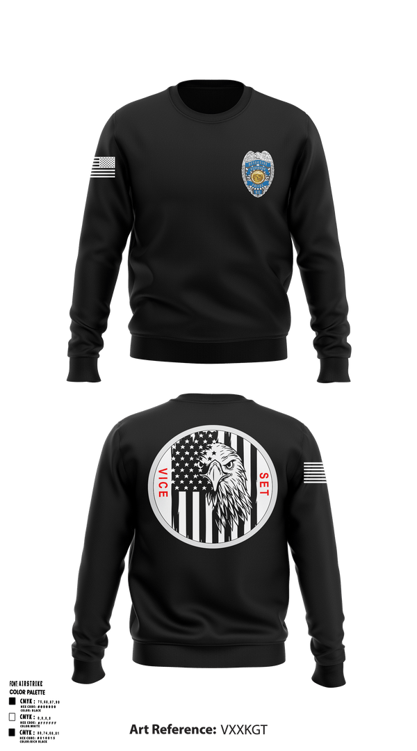 Crew Neck Sweatshirt, Vice Narcotics, , Teamtime, Team time, sublimation, custom sports apparel, team uniforms, spirit wear, spiritwear, sports uniforms, custom shirts, team store, custom team store, fundraiser sports, apparel fundraiser