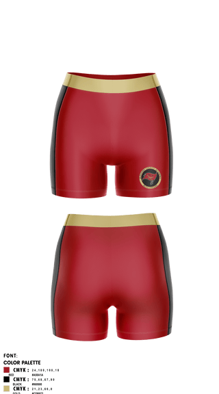 Women's Compression Shorts, McIntosh County Academy Volleyball, Women's Volleyball, Teamtime, Team time, sublimation, custom sports apparel, team uniforms, spirit wear, spiritwear, sports uniforms, custom shirts, team store, custom team store, fundraiser sports, apparel fundraiser