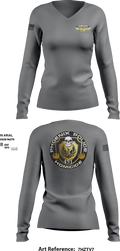 Homicide 62205887 Women's Long Sleeve V-neck Shirt - 1