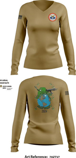 Women's Long Sleeve Vneck Shirt, Fast Co 5th Plt, Marines, Teamtime, Team time, sublimation, custom sports apparel, team uniforms, spirit wear, spiritwear, sports uniforms, custom shirts, team store, custom team store, fundraiser sports, apparel fundraiser