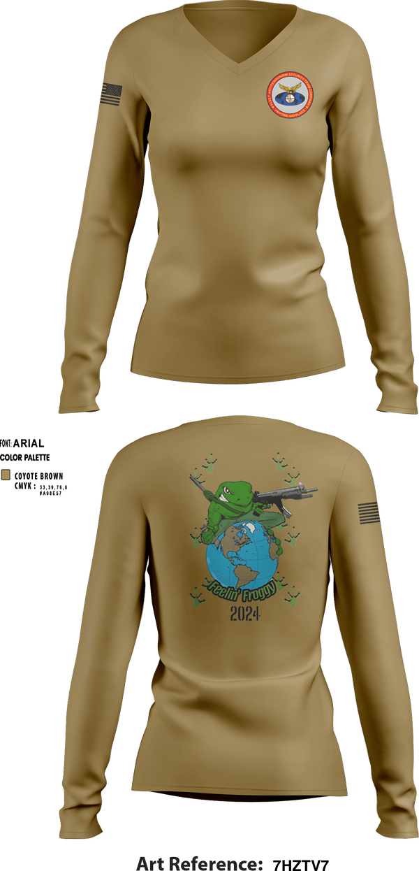 Women's Long Sleeve Vneck Shirt, Fast Co 5th Plt, Marines, Teamtime, Team time, sublimation, custom sports apparel, team uniforms, spirit wear, spiritwear, sports uniforms, custom shirts, team store, custom team store, fundraiser sports, apparel fundraiser