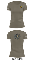 MSRON 11 26048163 Women's Short Sleeve V-neck Shirt - 65