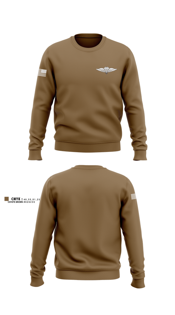 Crew Neck Sweatshirt, E co, Army, Teamtime, Team time, sublimation, custom sports apparel, team uniforms, spirit wear, spiritwear, sports uniforms, custom shirts, team store, custom team store, fundraiser sports, apparel fundraiser